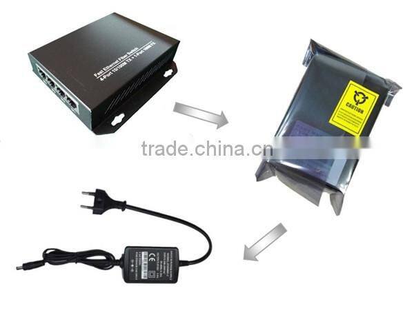 Single mode single fiber bidi 4 port desktop small switch