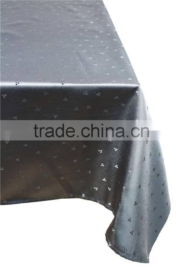 Hot Sale 100% Polyester New Design Jacquard Banquet Tablecloth