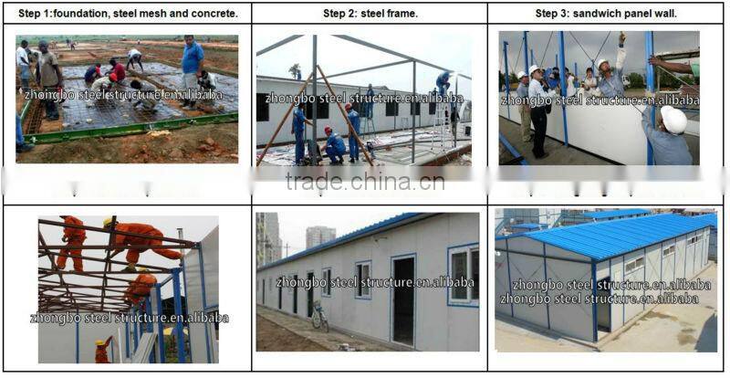China, ISO, high quality, low cost, light steel frame prefab modular kit house