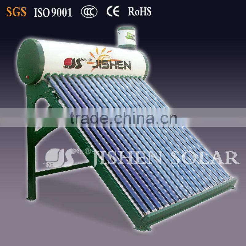 new arrvial residential 180L compact no-pressurized solar water heater with 5L assistant tank