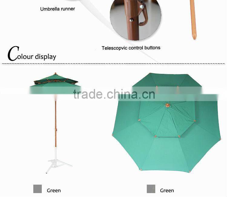 240CM*8K green color different sizes of umbrellas