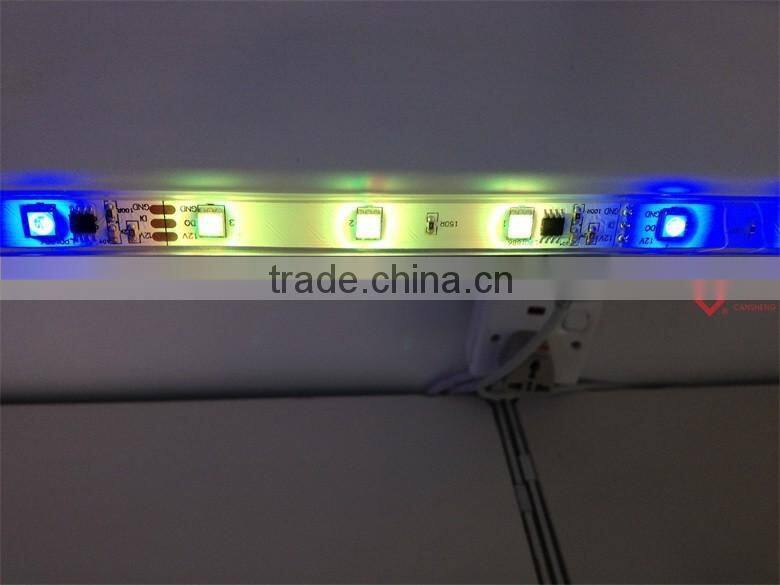 SMD 5050 addressable dmx rgb led strip CS5050RGB-30D, 12V, IP68, 3LEDS+1IC.
