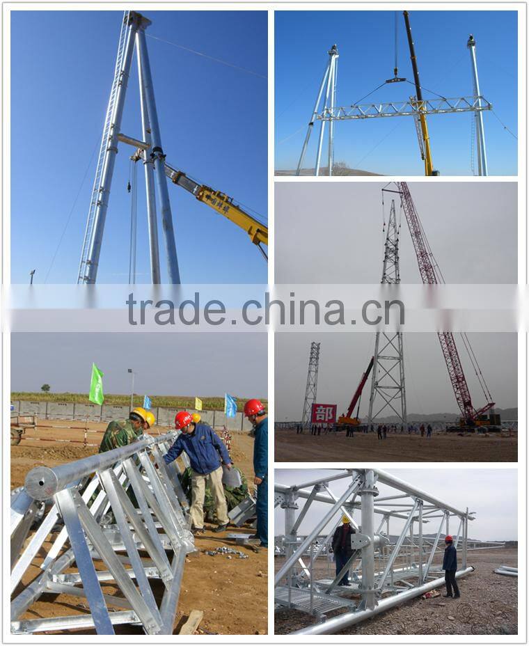 Galvanized Electric Substation Steel Structures for Power Transformer Substation Industry