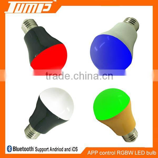 ShenZhen factory dimmable multi-colors smart APP bluetooth Ios android control smart led bulb