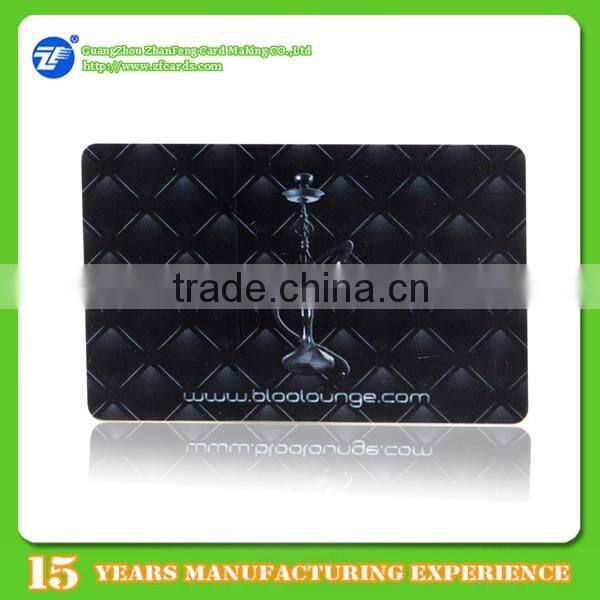 Credit card size custom preprinted pvc card