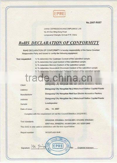 Soway SW-604PRO 6.5" 500W Pro Audio Car Speaker, Bullet cap speaker driver