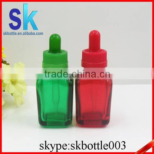 best selling e-liquid dropper bottles square empty glass bottles with glass dropper