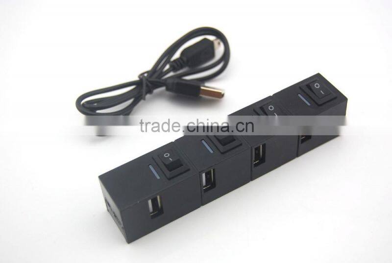 High Speed 4 Port USB 2.0 Multi HUB Splitter Expansion Desktop PC Laptop Adapter