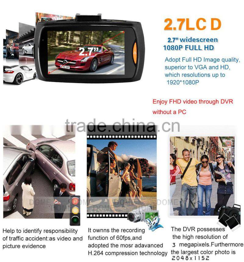 Top selling 1080P car front view camera G30 car dvr