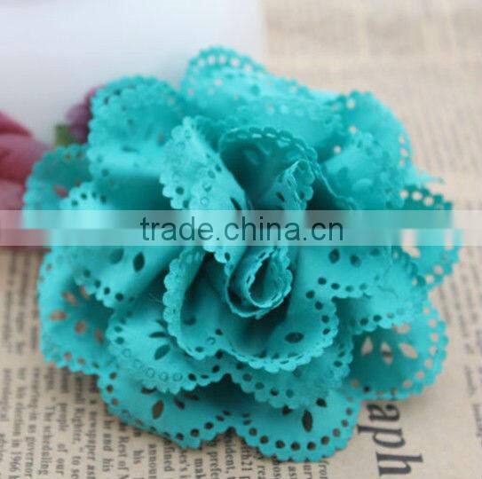 2013 New design wholesale DIY hollow out chiffon flowers H-70
