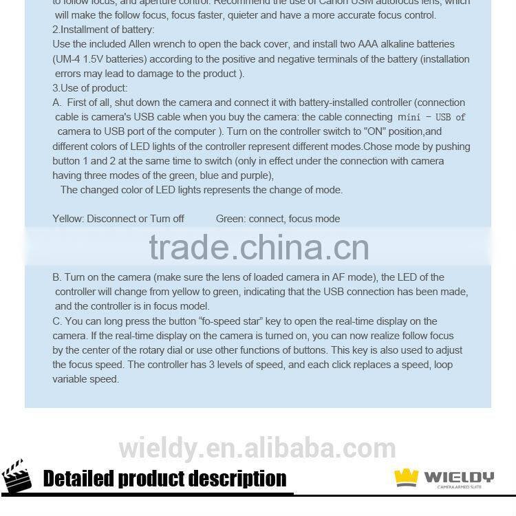 wieldy USB follow focus made in china