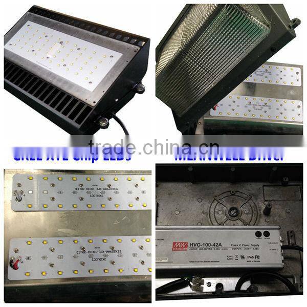 cree chip UL listed Mean Well Driver ETL listed 80w led wall pack fixture, high quality led wall pack lights