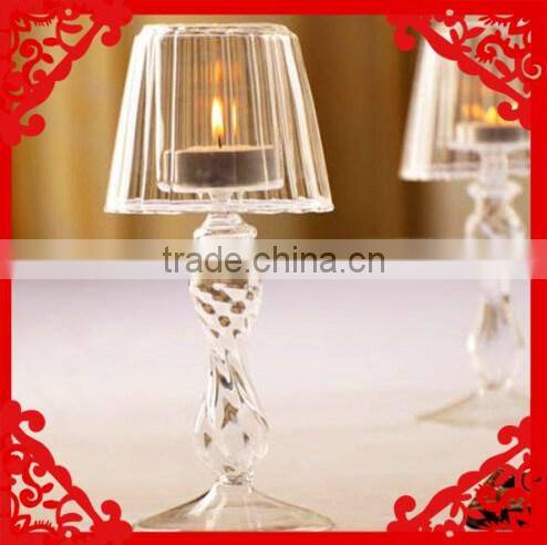 Spade Votive Tea Light Glass Candle Holder