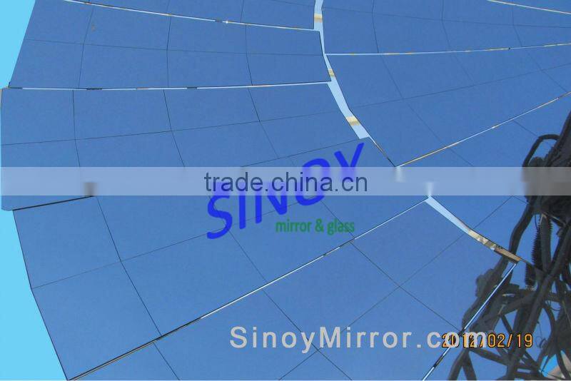 high quality supper thin solar radiation mirror visible light reflectivity93.7% Widely used for CSP system