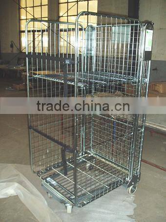 Roll container for warehouse use