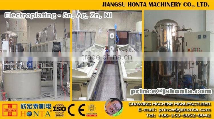 High-Quality Wire Electrolytic Plating Machine / Line ( Sn, Ag, Ni, Zn )