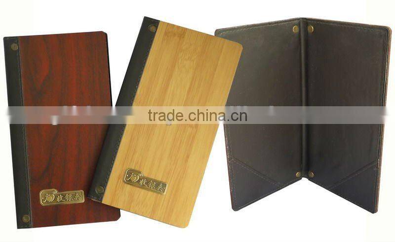 A4 wood menu holder
