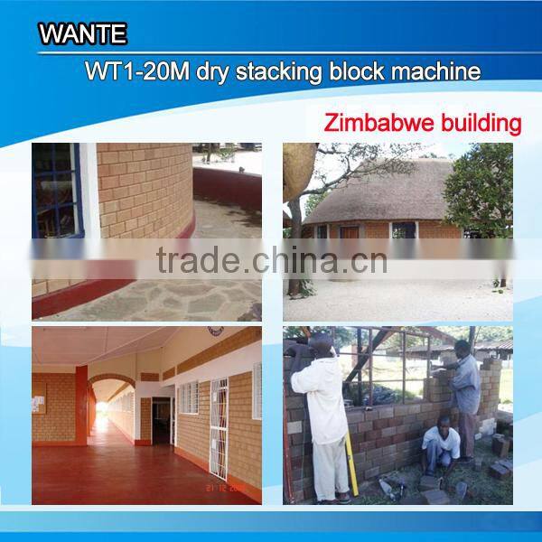 WT1-20 clay tiles making machine Interlock Block Making Machine