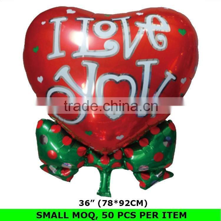 Wholesale Heart Shape with Bowknot Helium Balloon Price