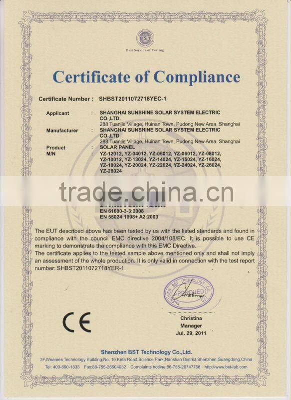 Portable solar panel for camping