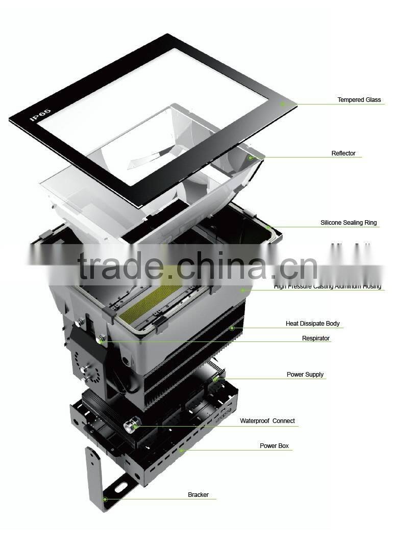 Gymnasium Light, 5 Years Warranty, UL Approved #481383, Copper Heat Pipe Design, 1000W LED High Bay Lamp