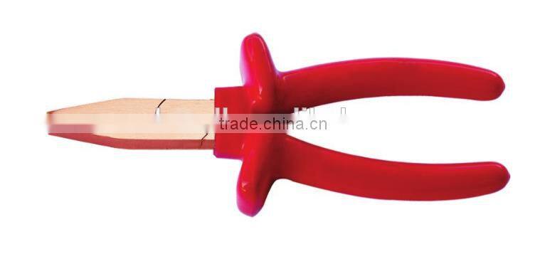 Non Sparking Insulated Tools Dipped Flat Nose Pliers With All Sizes
