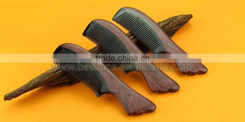 Chinese Hand Crafted OX Horn Wood Comb