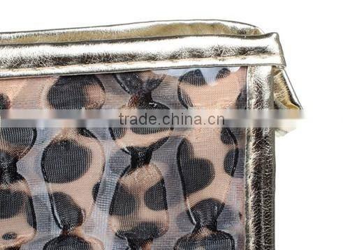 Factory price clear plastic zipper cosmetic bags