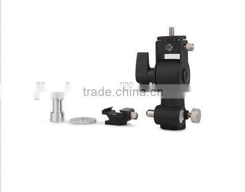 Metal Flash Hot Shoe Umbrella Holder Swivel Light Stand Bracket D Marked II