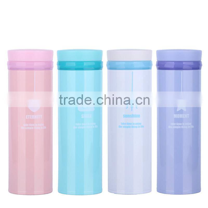 promotional gift insulated flasks stainless steel vacuum cup wholesale drinking water bottles
