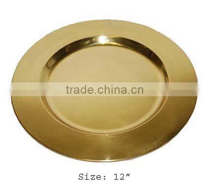 Best selling Golden Charger plate 2016