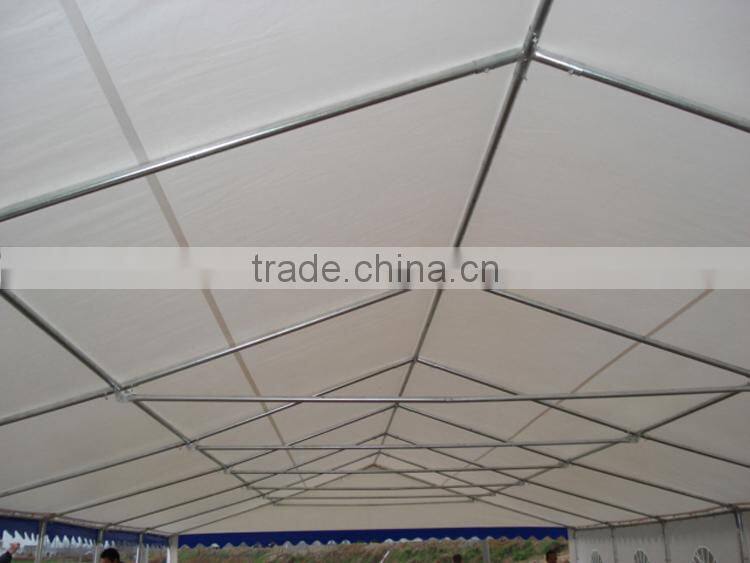 2015 hot selling 4x8m white party tents with PVC cover and strong steel frame