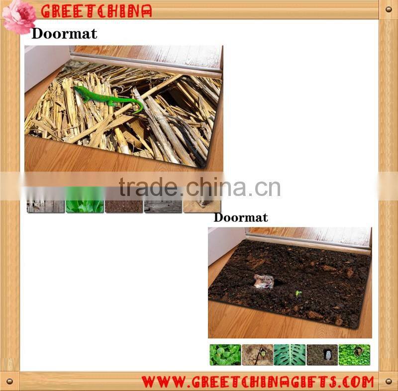 Custom Animal Print Doormat Carpet Anti-slip Hall Bedroom Pad Fashion Kitchen Carpet Area Rugs Home Floor Mat