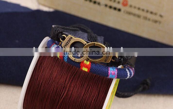 Leather Bracelet Handcuffs Bracelet Men And Women Bangle Wholesale