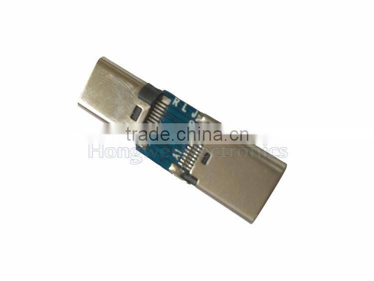 Type C to Type C USB 3.1 adapter circuit board male to female extension
