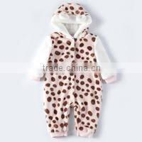 Autum new design baby grows rompers plain baby rompers printed toddler baby clothes