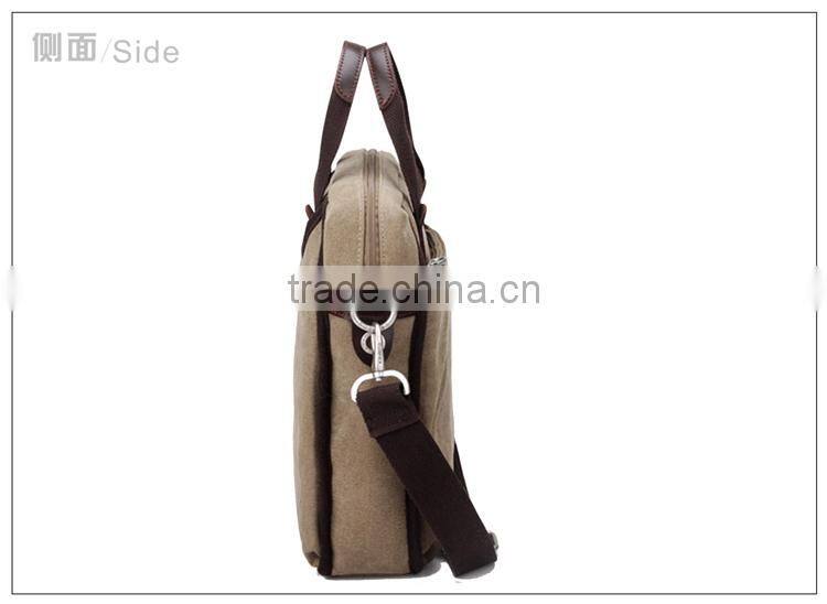 European handbag for men PU canvas shoulder bag