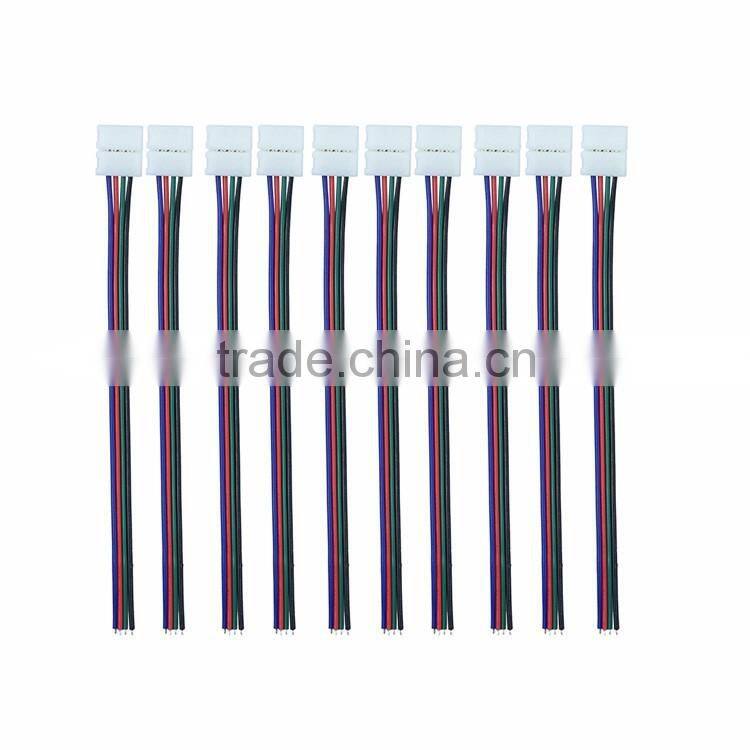 10mm 4pin PCB board connect wire for 5050 RGB color strip LED connector wire