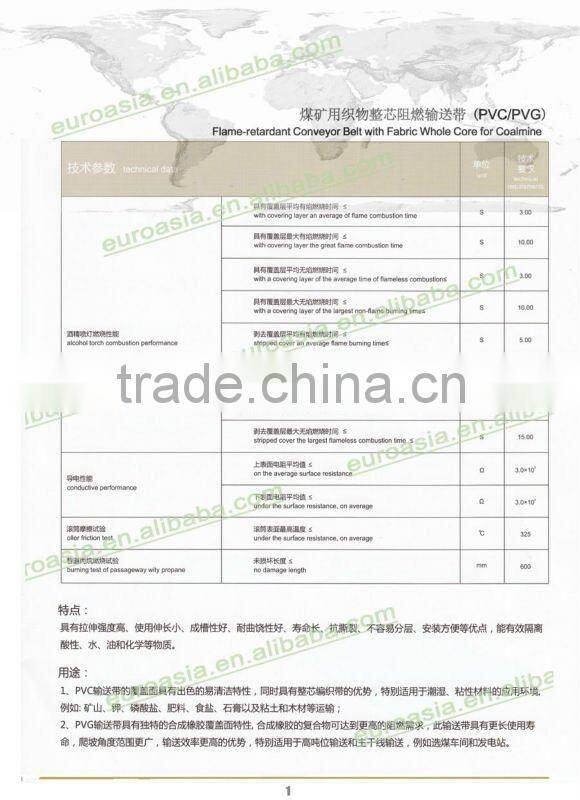 Amarican Standard Conveyor belt 1250S