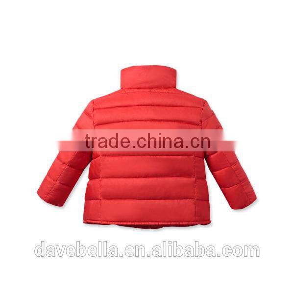 DB1597 dave bella 2014 winter infant coat baby wadded jacket padded jacket outwear winter coat jacket down coat outwear