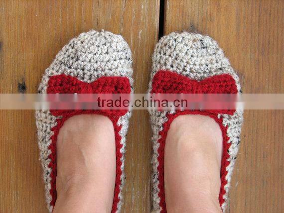 Hand crochet house shoes 2014 fashion casual flat shoes for women