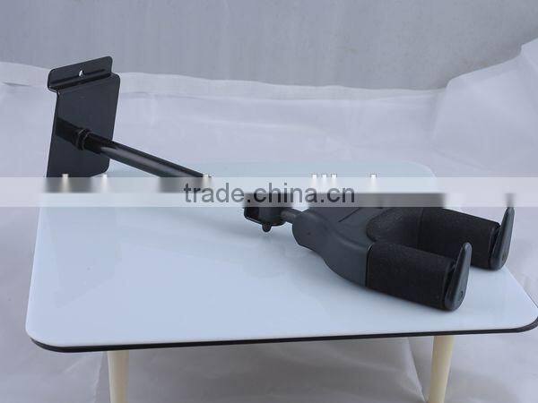 Locking Type Short Guitar Wall Hanger Pothook Made of Metal/Wood