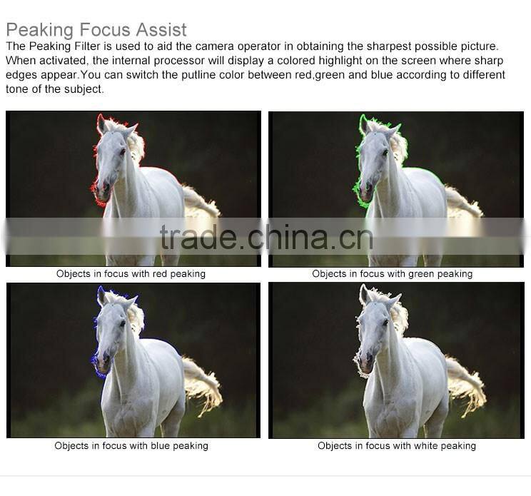 7" aluminum design IPS 1280x800 camera-top monitor HDMI SDI input and output high brightness photography equipment