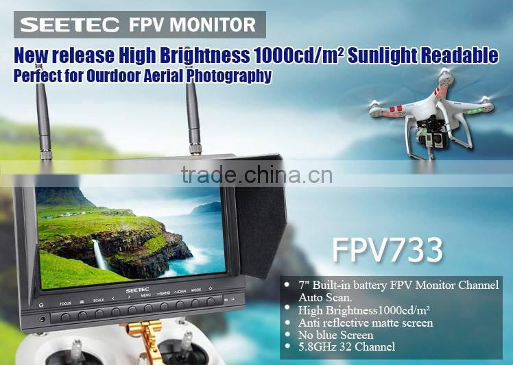 7 inch fpv monitor plastic sunshade sunlight readable drone aircraft for aerial photograph