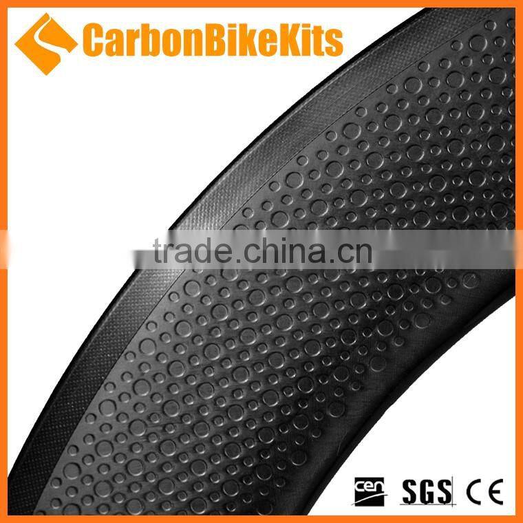 CarbonBikeKits SP80C 25mm wide 80mm Clincher carbon rim dimple