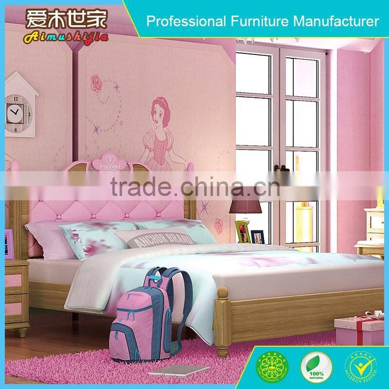 Cheap single bed girl bedroom furniture for sale