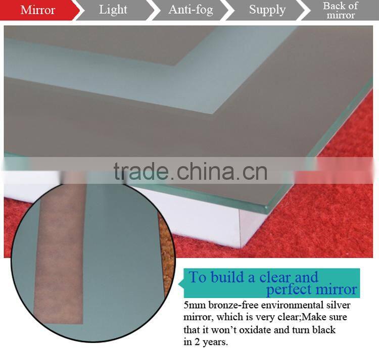 luxurious decorative wall mirror, fogless mrirror items for home decoration