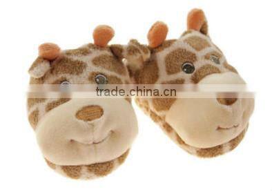 Cheap Plush Indoor dog shape Warm Winter Slippers and Shoes for Kids / OEM factory with ICTI audit kids shoes