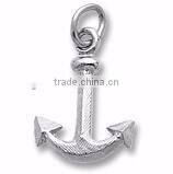 alloy charms and pendants 3 Dimensional anchor charms for bracelet