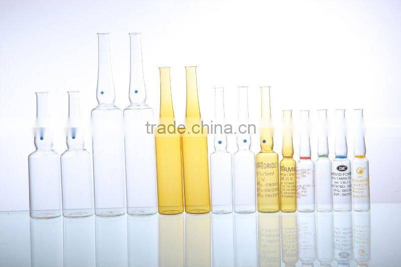 5ml pharmaceutical glass ampoule with printed logo